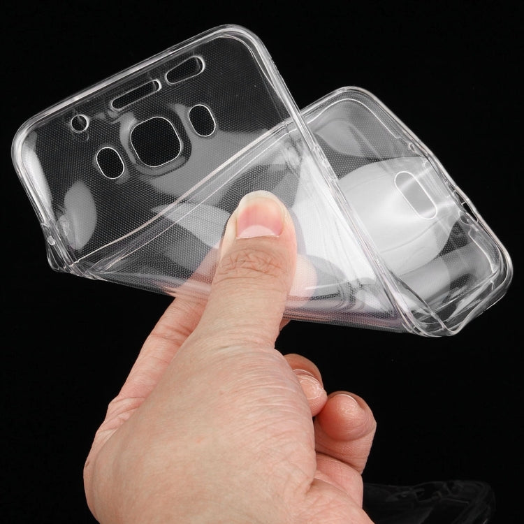 For Galaxy J7 (2016) / J710 0.75mm Double-sided Ultra-thin Transparent TPU Protective Case(Transparent)