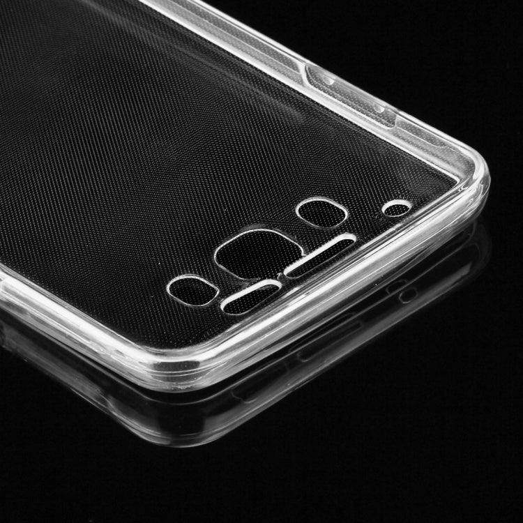 For Galaxy J7 (2016) / J710 0.75mm Double-sided Ultra-thin Transparent TPU Protective Case(Transparent)