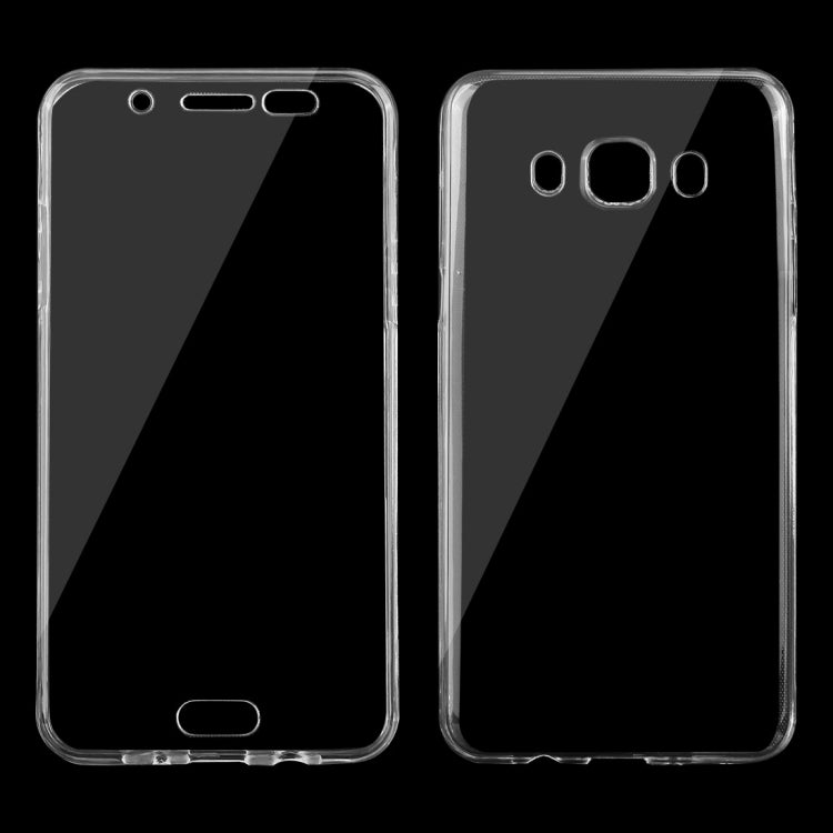 For Galaxy J5 (2016) / J510 0.75mm Double-sided Ultra-thin Transparent TPU Protective Case(Transparent)