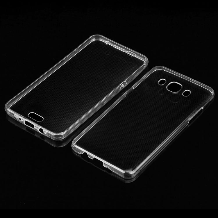For Galaxy J5 (2016) / J510 0.75mm Double-sided Ultra-thin Transparent TPU Protective Case(Transparent)