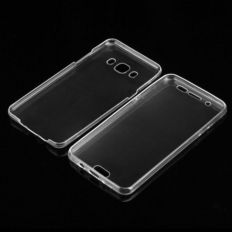 For Galaxy J5 (2016) / J510 0.75mm Double-sided Ultra-thin Transparent TPU Protective Case(Transparent)