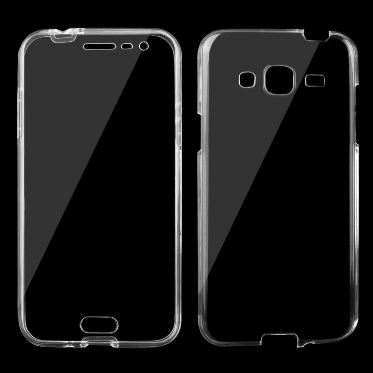 For Galaxy J3 / J300 / J310 0.75mm Double-sided Ultra-thin Transparent TPU Protective Case(Transparent)