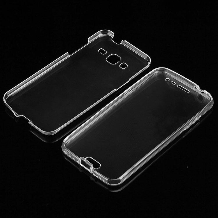 For Galaxy J3 / J300 / J310 0.75mm Double-sided Ultra-thin Transparent TPU Protective Case(Transparent)