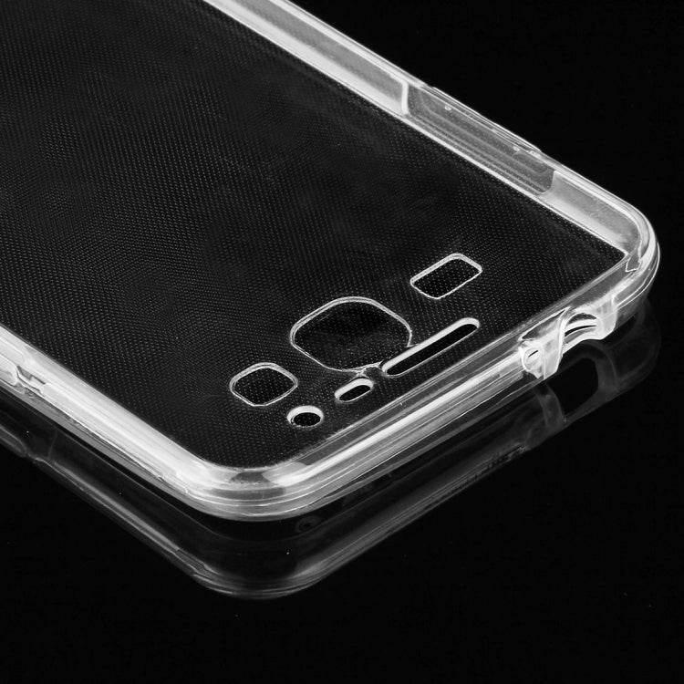 For Galaxy J3 / J300 / J310 0.75mm Double-sided Ultra-thin Transparent TPU Protective Case(Transparent)