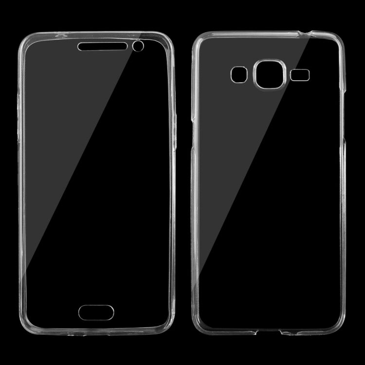 For Galaxy Grand Prime / G530 0.75mm Double-sided Ultra-thin Transparent TPU Protective Case(Transparent)