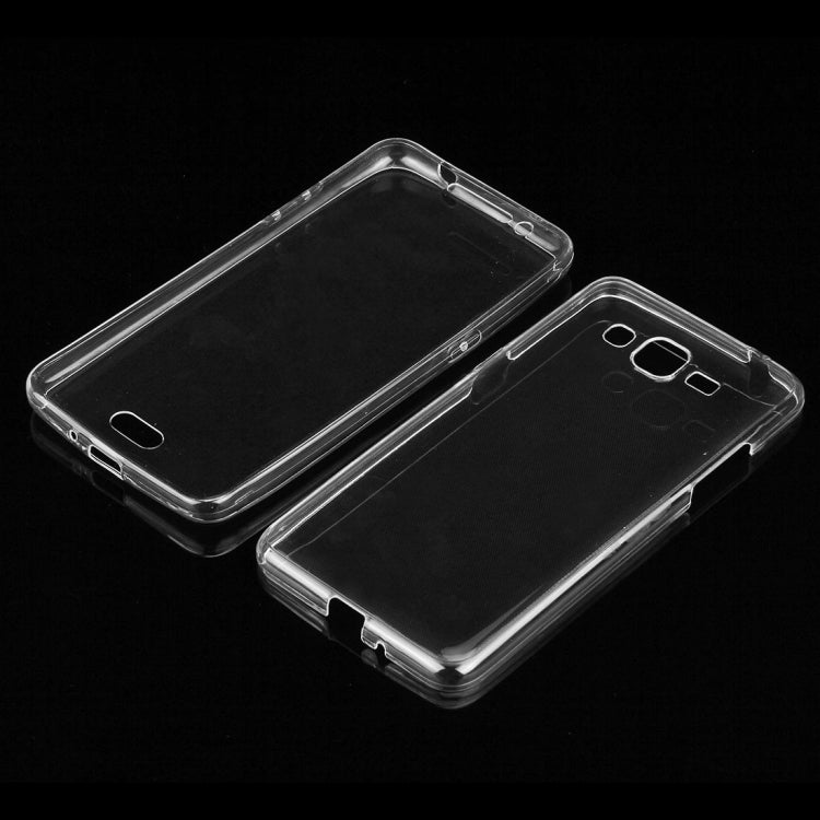 For Galaxy Grand Prime / G530 0.75mm Double-sided Ultra-thin Transparent TPU Protective Case(Transparent)