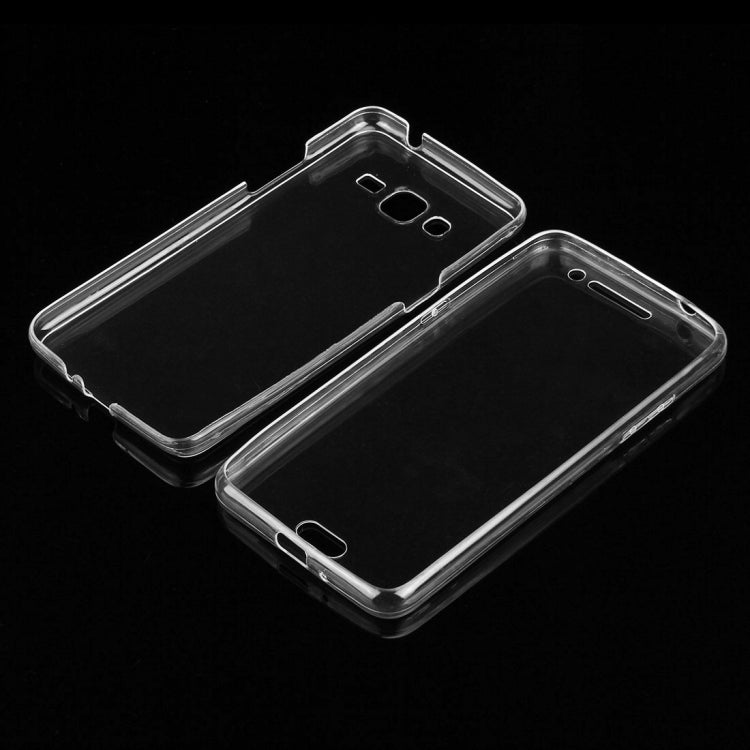 For Galaxy Grand Prime / G530 0.75mm Double-sided Ultra-thin Transparent TPU Protective Case(Transparent)