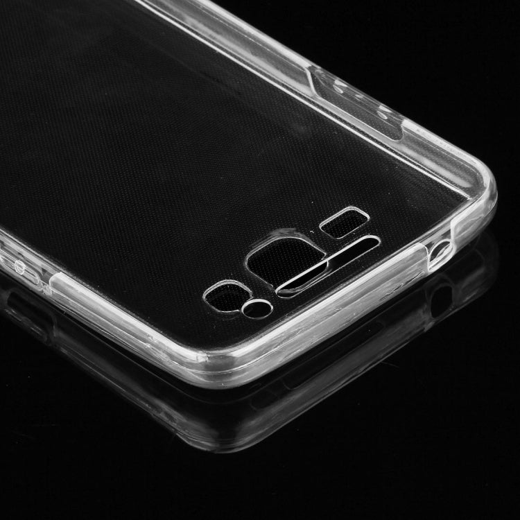For Galaxy Grand Prime / G530 0.75mm Double-sided Ultra-thin Transparent TPU Protective Case(Transparent)