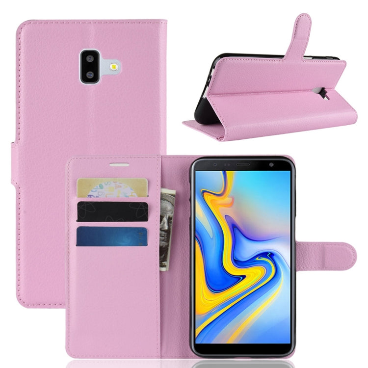 Retro Crazy Horse Texture Horizontal Flip Leather Case for Galaxy J6+, with Holder & Card Slots & Wallet