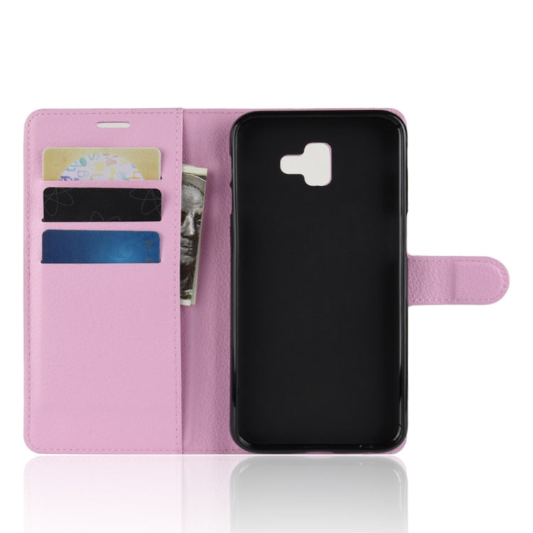 Retro Crazy Horse Texture Horizontal Flip Leather Case for Galaxy J6+, with Holder & Card Slots & Wallet