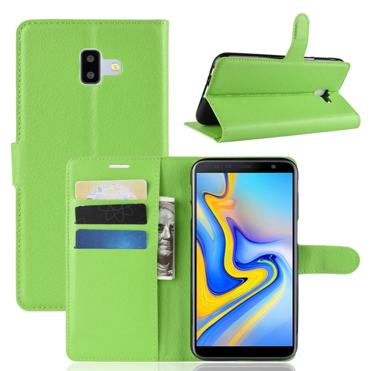 Retro Crazy Horse Texture Horizontal Flip Leather Case for Galaxy J6+, with Holder & Card Slots & Wallet
