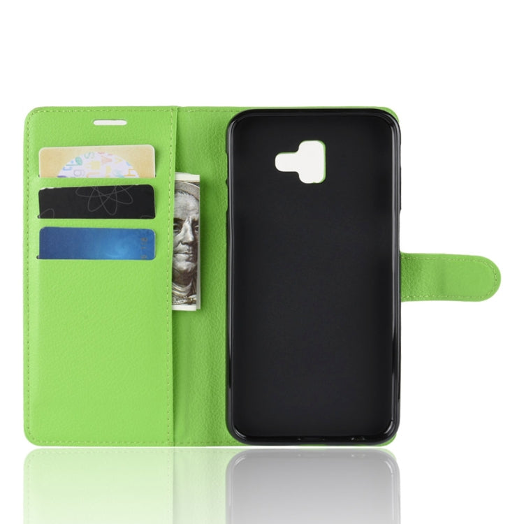 Retro Crazy Horse Texture Horizontal Flip Leather Case for Galaxy J6+, with Holder & Card Slots & Wallet