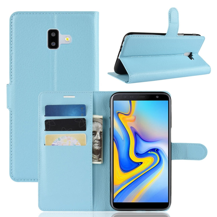 Retro Crazy Horse Texture Horizontal Flip Leather Case for Galaxy J6+, with Holder & Card Slots & Wallet