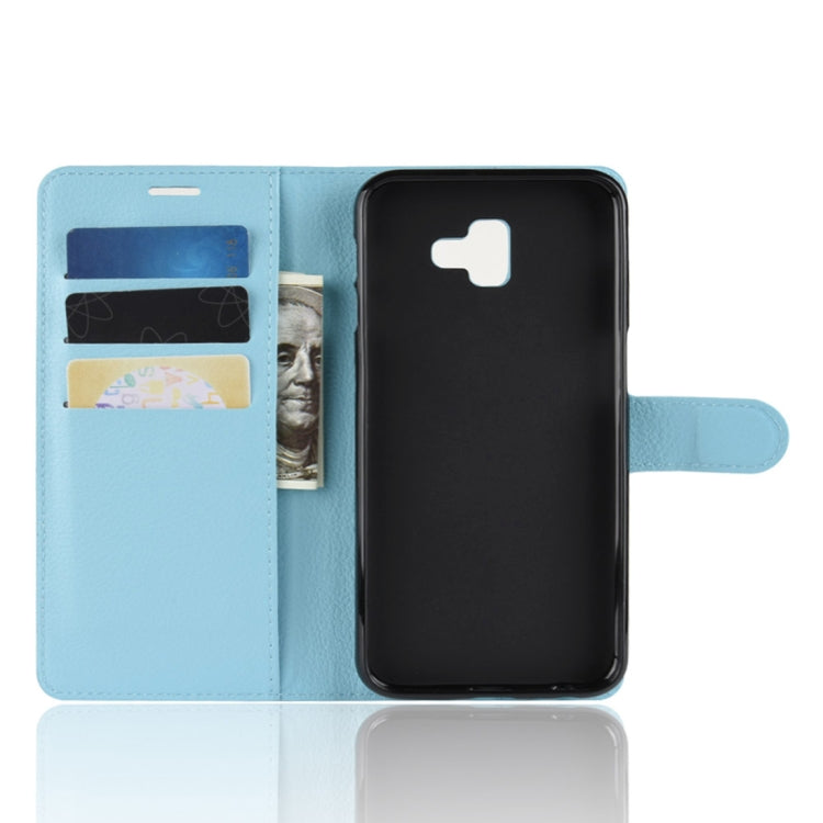 Retro Crazy Horse Texture Horizontal Flip Leather Case for Galaxy J6+, with Holder & Card Slots & Wallet