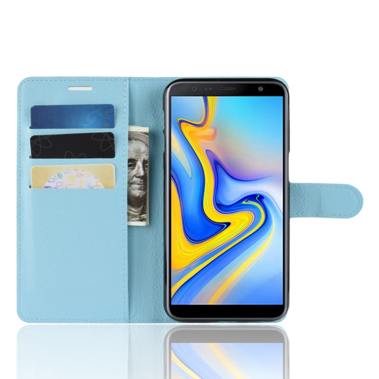 Retro Crazy Horse Texture Horizontal Flip Leather Case for Galaxy J6+, with Holder & Card Slots & Wallet
