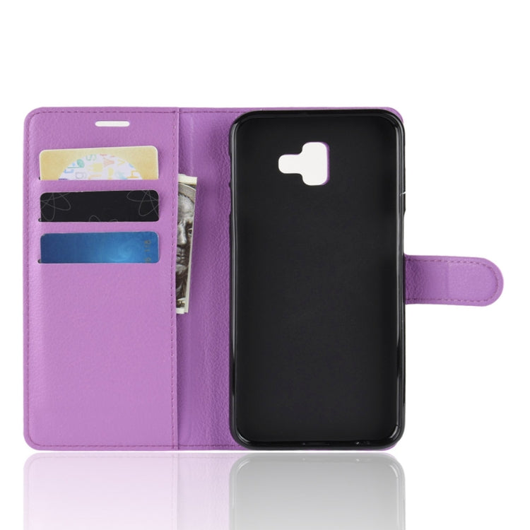 Retro Crazy Horse Texture Horizontal Flip Leather Case for Galaxy J6+, with Holder & Card Slots & Wallet
