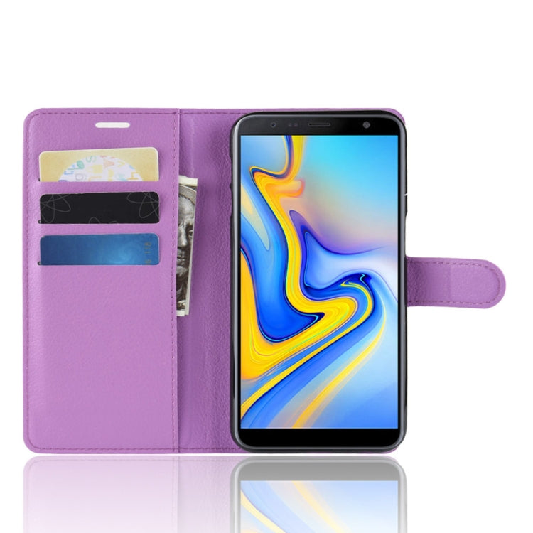 Retro Crazy Horse Texture Horizontal Flip Leather Case for Galaxy J6+, with Holder & Card Slots & Wallet
