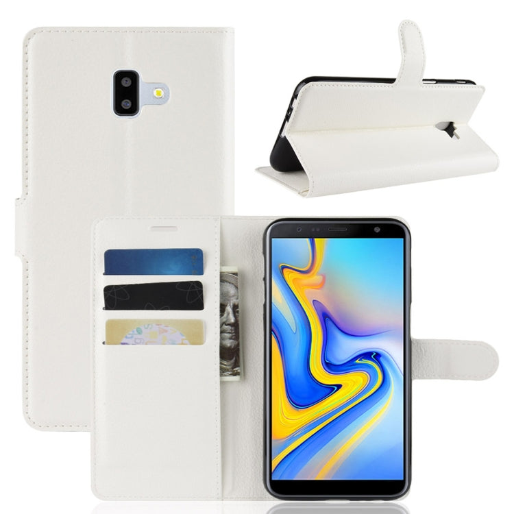 Retro Crazy Horse Texture Horizontal Flip Leather Case for Galaxy J6+, with Holder & Card Slots & Wallet