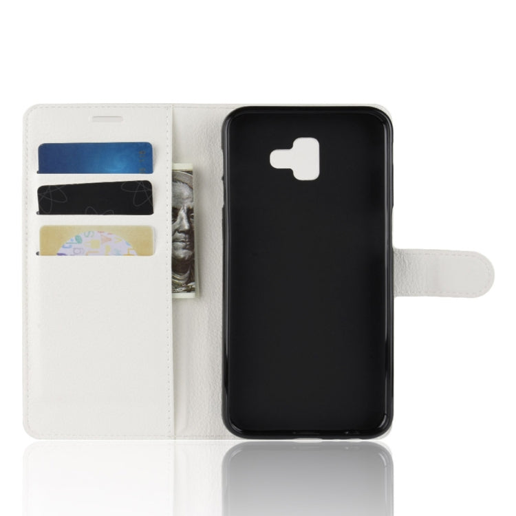 Retro Crazy Horse Texture Horizontal Flip Leather Case for Galaxy J6+, with Holder & Card Slots & Wallet