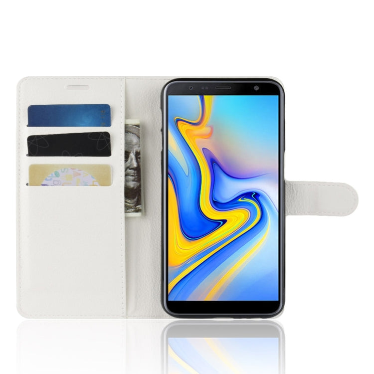 Retro Crazy Horse Texture Horizontal Flip Leather Case for Galaxy J6+, with Holder & Card Slots & Wallet