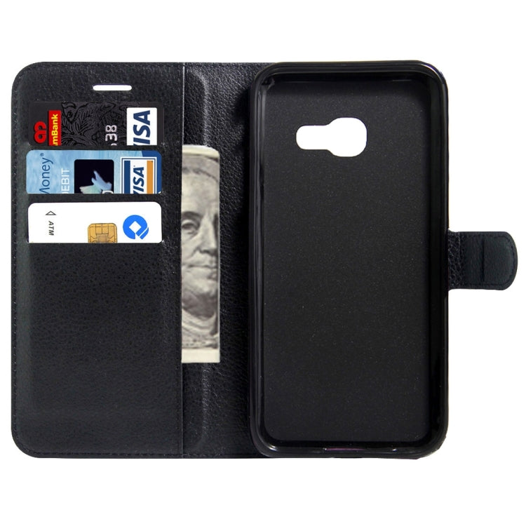 For Galaxy A5(2017) / A520 Litchi Texture Horizontal Flip Leather Case with Magnetic Buckle & Holder & Card Slots & Wallet