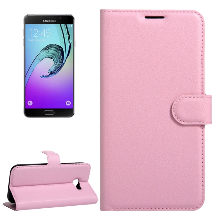 For Galaxy A5(2017) / A520 Litchi Texture Horizontal Flip Leather Case with Magnetic Buckle & Holder & Card Slots & Wallet