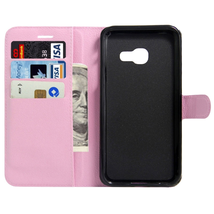 For Galaxy A5(2017) / A520 Litchi Texture Horizontal Flip Leather Case with Magnetic Buckle & Holder & Card Slots & Wallet