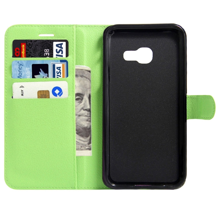 For Galaxy A5(2017) / A520 Litchi Texture Horizontal Flip Leather Case with Magnetic Buckle & Holder & Card Slots & Wallet