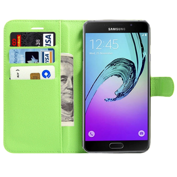 For Galaxy A5(2017) / A520 Litchi Texture Horizontal Flip Leather Case with Magnetic Buckle & Holder & Card Slots & Wallet