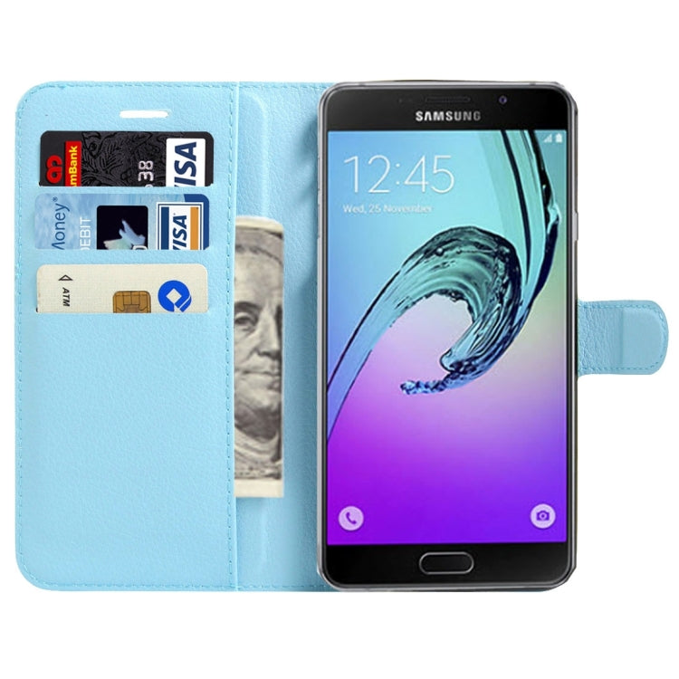 For Galaxy A5(2017) / A520 Litchi Texture Horizontal Flip Leather Case with Magnetic Buckle & Holder & Card Slots & Wallet