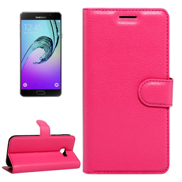 For Galaxy A5(2017) / A520 Litchi Texture Horizontal Flip Leather Case with Magnetic Buckle & Holder & Card Slots & Wallet