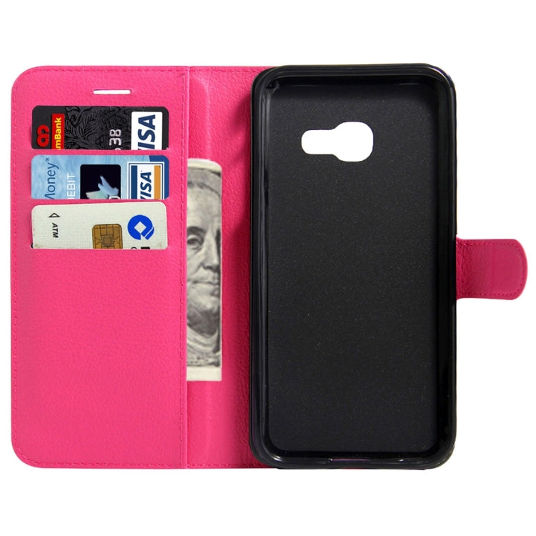 For Galaxy A5(2017) / A520 Litchi Texture Horizontal Flip Leather Case with Magnetic Buckle & Holder & Card Slots & Wallet