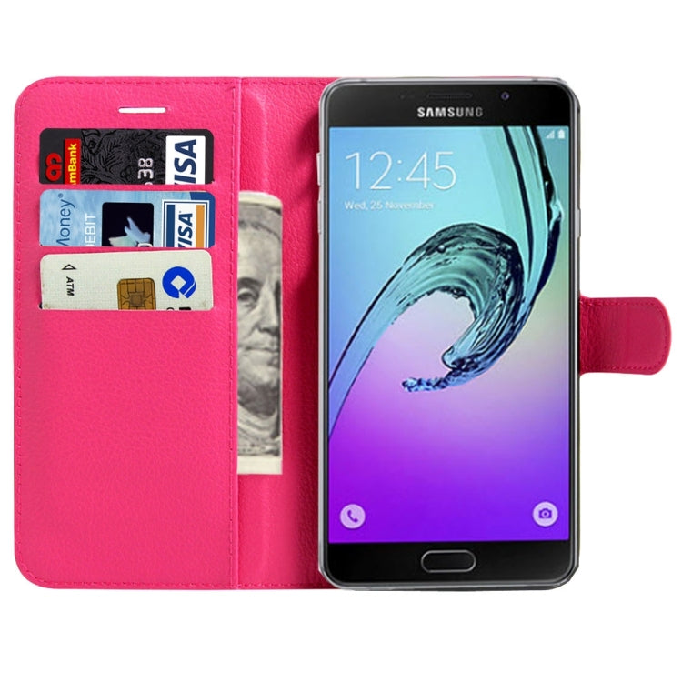 For Galaxy A5(2017) / A520 Litchi Texture Horizontal Flip Leather Case with Magnetic Buckle & Holder & Card Slots & Wallet