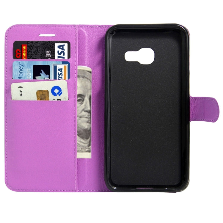 For Galaxy A5(2017) / A520 Litchi Texture Horizontal Flip Leather Case with Magnetic Buckle & Holder & Card Slots & Wallet