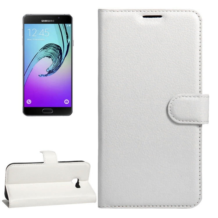 For Galaxy A5(2017) / A520 Litchi Texture Horizontal Flip Leather Case with Magnetic Buckle & Holder & Card Slots & Wallet