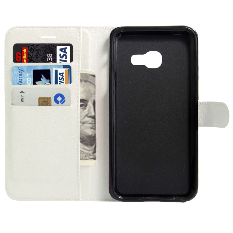 For Galaxy A5(2017) / A520 Litchi Texture Horizontal Flip Leather Case with Magnetic Buckle & Holder & Card Slots & Wallet