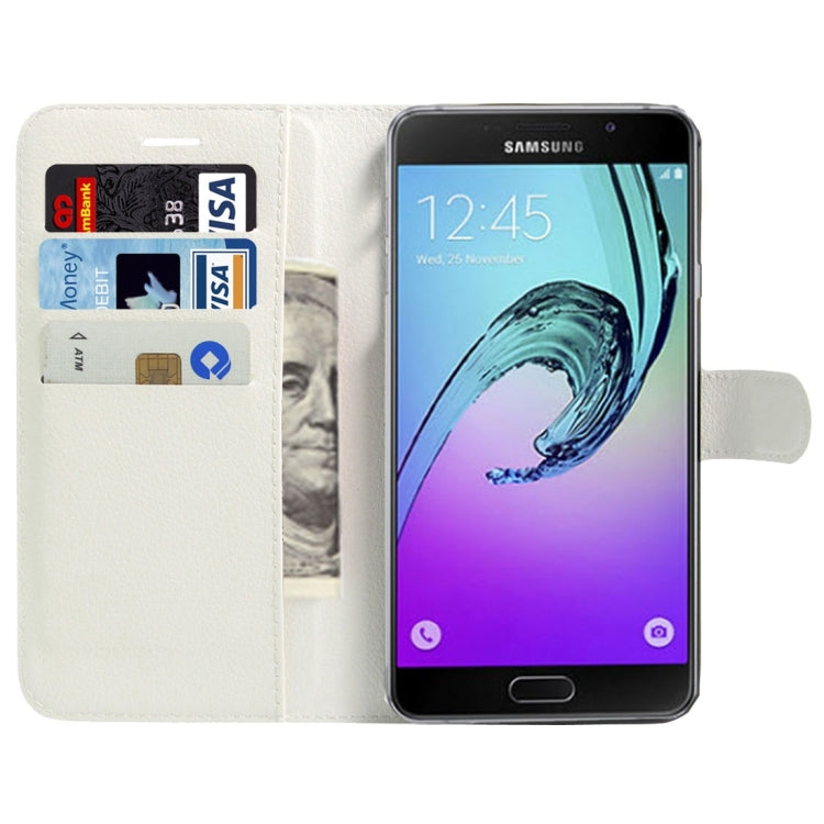 For Galaxy A5(2017) / A520 Litchi Texture Horizontal Flip Leather Case with Magnetic Buckle & Holder & Card Slots & Wallet