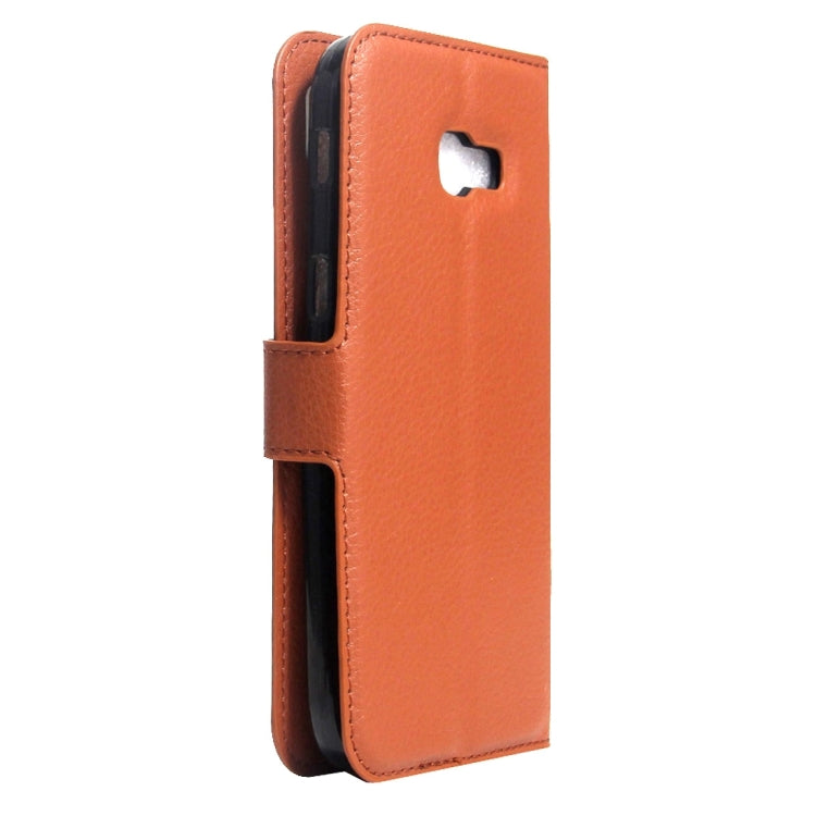 For Galaxy A5(2017) / A520 Litchi Texture Horizontal Flip Leather Case with Magnetic Buckle & Holder & Card Slots & Wallet