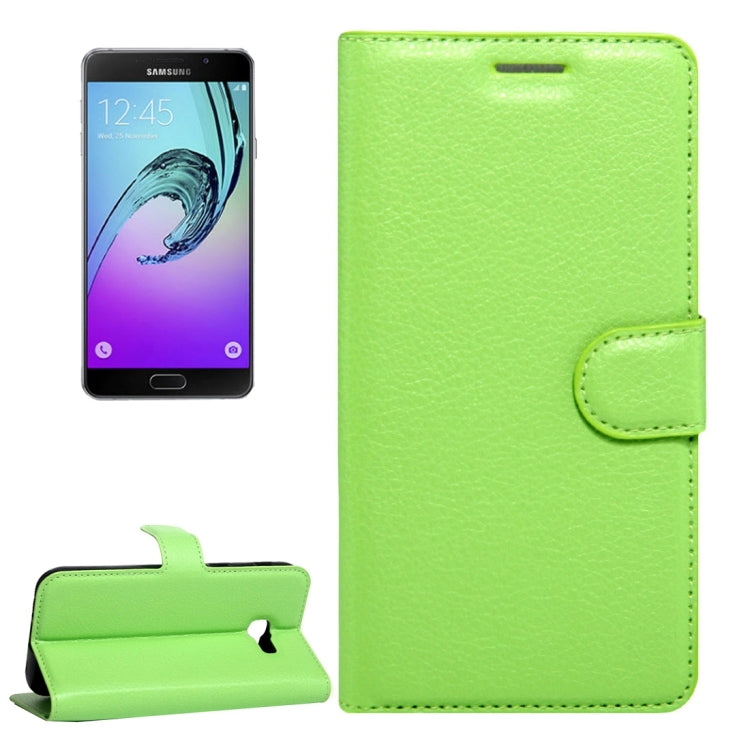 For Galaxy A3(2017) / A320 Litchi Texture Horizontal Flip Leather Case with Magnetic Buckle & Holder & Card Slots & Wallet
