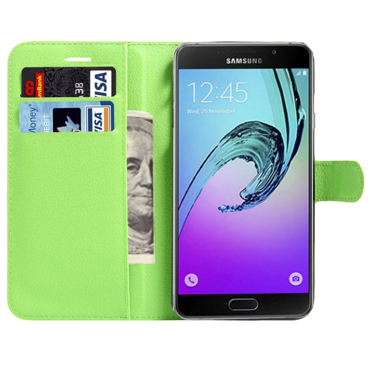 For Galaxy A3(2017) / A320 Litchi Texture Horizontal Flip Leather Case with Magnetic Buckle & Holder & Card Slots & Wallet