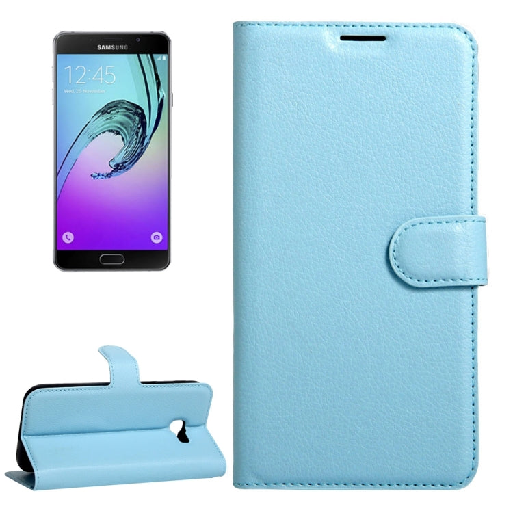 For Galaxy A3(2017) / A320 Litchi Texture Horizontal Flip Leather Case with Magnetic Buckle & Holder & Card Slots & Wallet