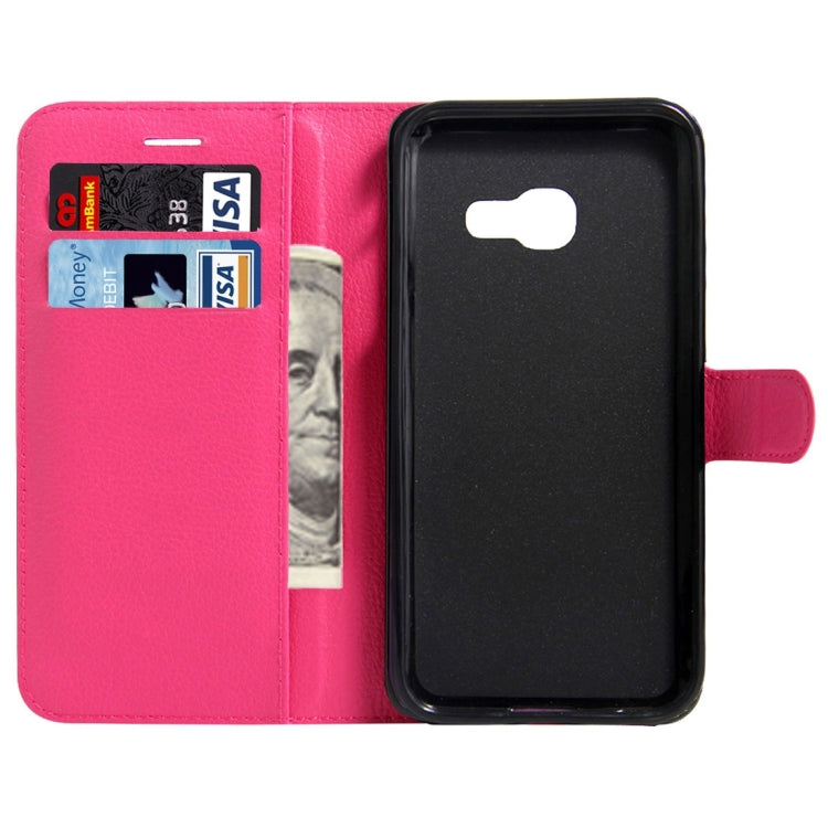 For Galaxy A3(2017) / A320 Litchi Texture Horizontal Flip Leather Case with Magnetic Buckle & Holder & Card Slots & Wallet