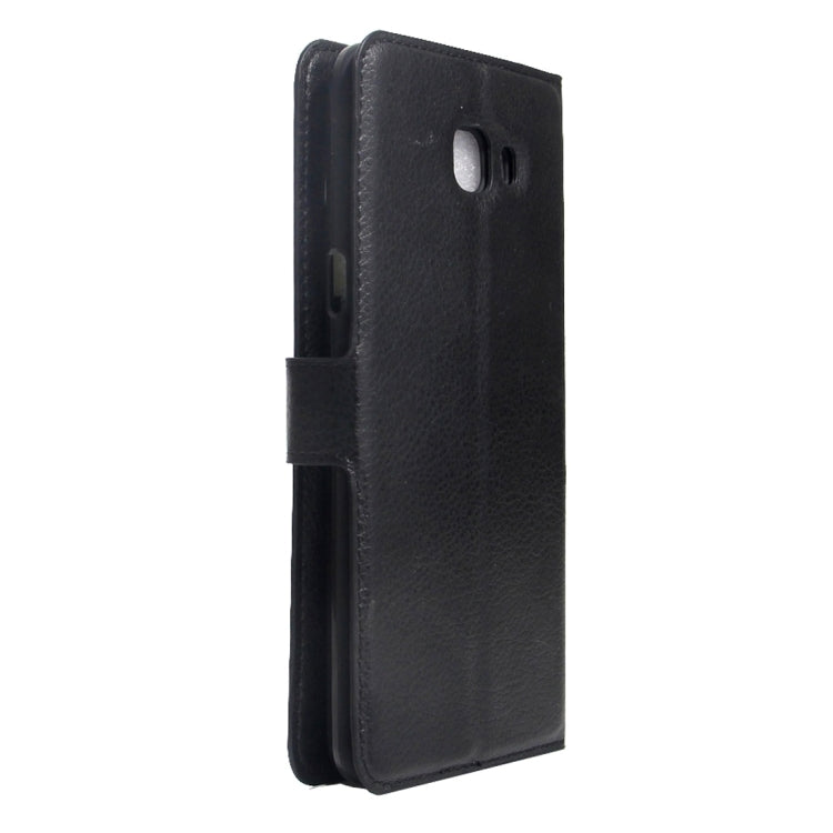 For Galaxy C9 Pro / C900 Litchi Texture Horizontal Flip Leather Case with Magnetic Buckle & Holder & Card Slots & Wallet