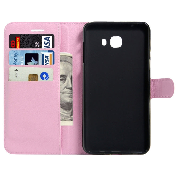 For Galaxy C9 Pro / C900 Litchi Texture Horizontal Flip Leather Case with Magnetic Buckle & Holder & Card Slots & Wallet