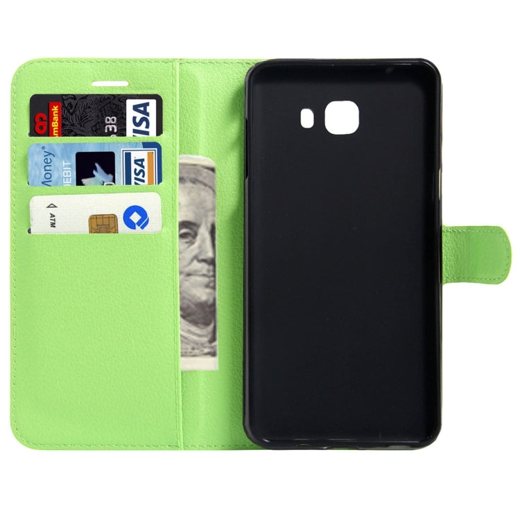 For Galaxy C9 Pro / C900 Litchi Texture Horizontal Flip Leather Case with Magnetic Buckle & Holder & Card Slots & Wallet