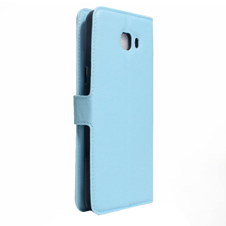 For Galaxy C9 Pro / C900 Litchi Texture Horizontal Flip Leather Case with Magnetic Buckle & Holder & Card Slots & Wallet
