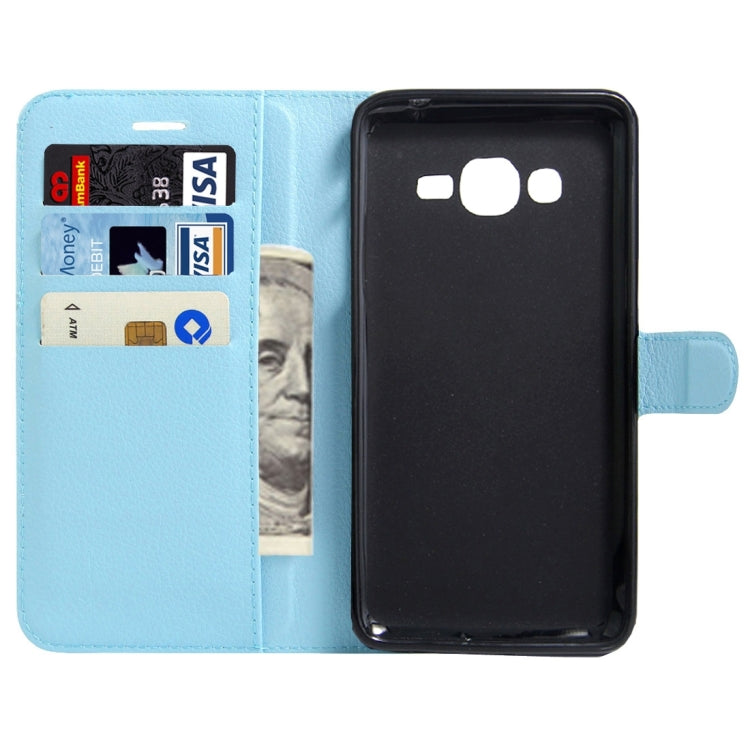 For Galaxy J2 Prime Litchi Texture Horizontal Flip Leather Case with Magnetic Buckle & Holder & Card Slots & Wallet