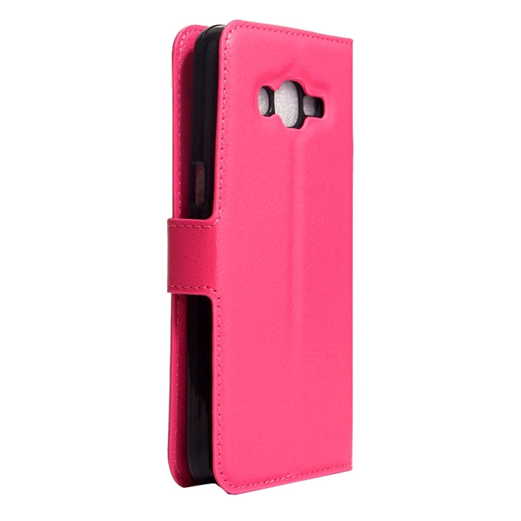For Galaxy J2 Prime Litchi Texture Horizontal Flip Leather Case with Magnetic Buckle & Holder & Card Slots & Wallet
