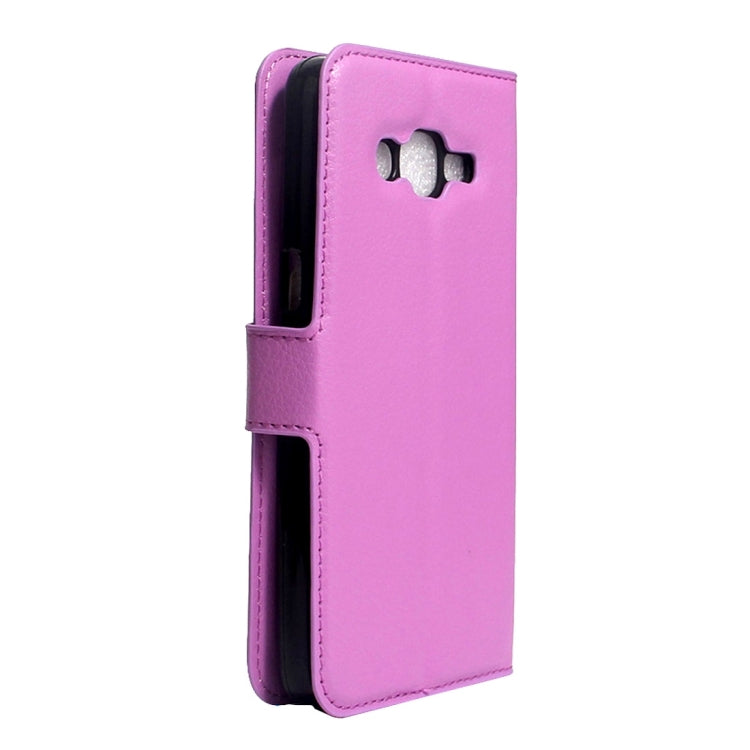 For Galaxy J2 Prime Litchi Texture Horizontal Flip Leather Case with Magnetic Buckle & Holder & Card Slots & Wallet