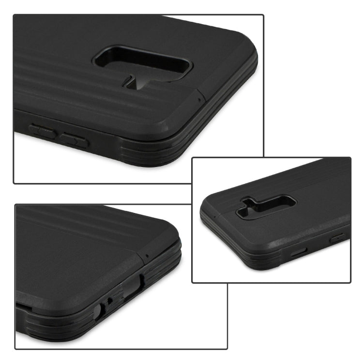 TPU + PC Protective Case for Galaxy A6 (2018), with Card Slot and Holder